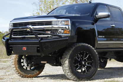 Fab Fours CH14-S3062-1 Chevy Silverado 2500/3500 2015-2019 Black Steel Front Bumper with Pre-Runner Guard