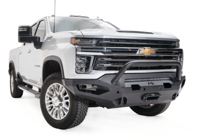 Fab Fours CH20-X4952-1 Chevy Silverado 2500/3500 HD 2020-2023 Matrix Front Bumper Winch Ready with Pre-Runner Guard