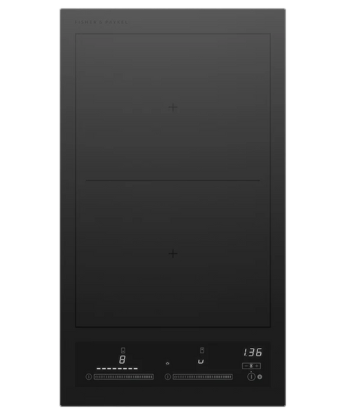 Fisher Paykel 12" Series 7 2 Zone Induction Cooktop, SmartZone Black - CI122ZDTB5