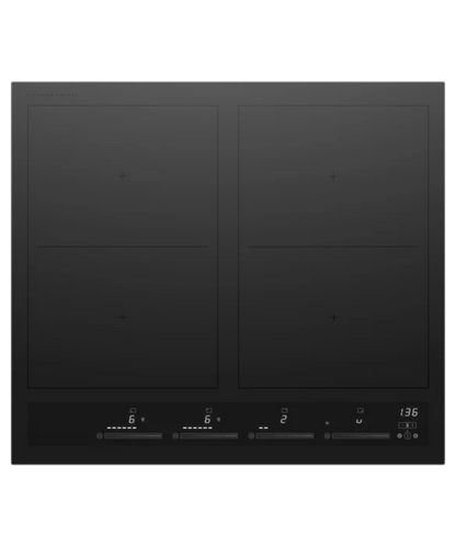 Fisher Paykel 24" Series 7 4 Zone Induction Cooktop, 2 SmartZones Black - CI244ZZDTB5