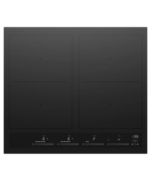 Fisher Paykel 24" Series 7 4 Zone Induction Cooktop, 2 SmartZones Black - CI244ZZDTB5