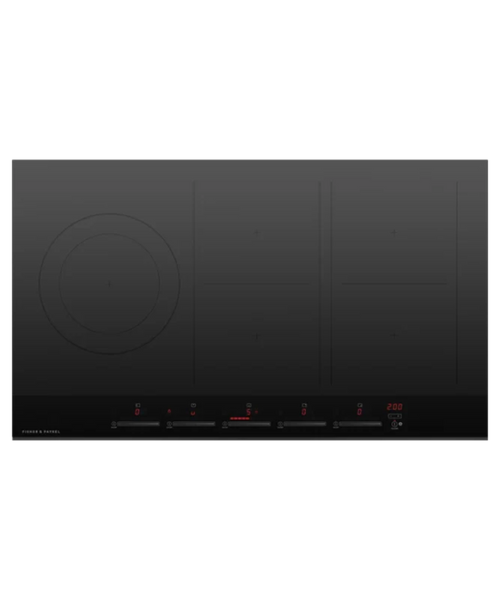 Fisher Paykel 36" Series 7 5 Zone Induction Cooktop, 2 Smart Zones Black Glass - CI365DTB4