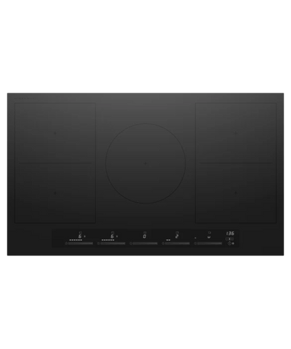 Fisher Paykel 36" Series 7 5 Zone Induction Cooktop, 2 SmartZones Black - CI365ZZDTB5
