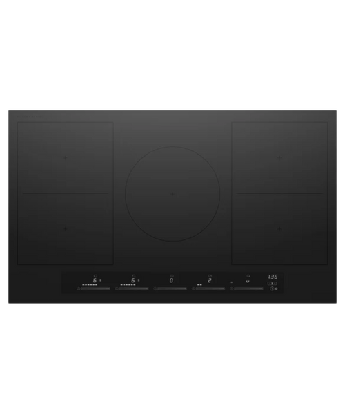 Fisher Paykel 36" Series 7 5 Zone Induction Cooktop, 2 SmartZones Black - CI365ZZDTB5