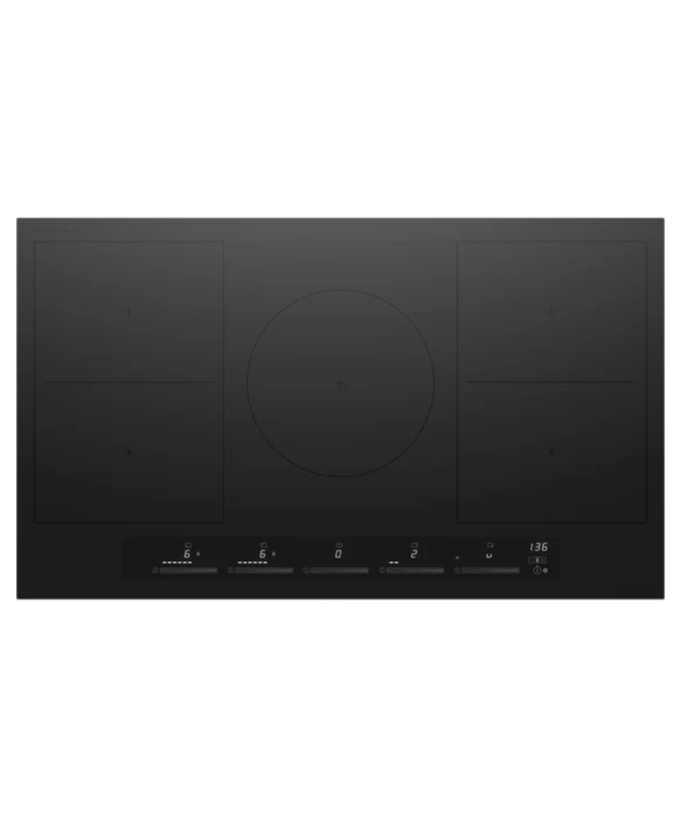 Fisher Paykel 36" Series 7 5 Zone Induction Cooktop, 2 SmartZones Black - CI365ZZDTB5