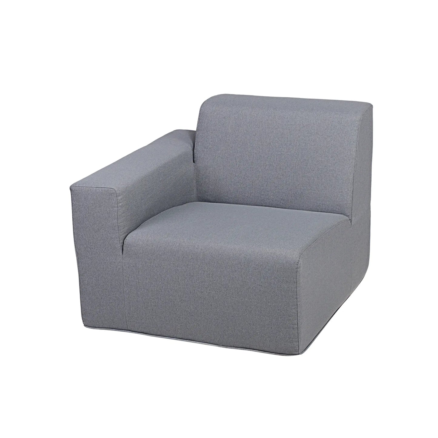 Deko Living 2 Piece Seating Gray Compressed Foam Sectional Sofa  - CIF50017SET