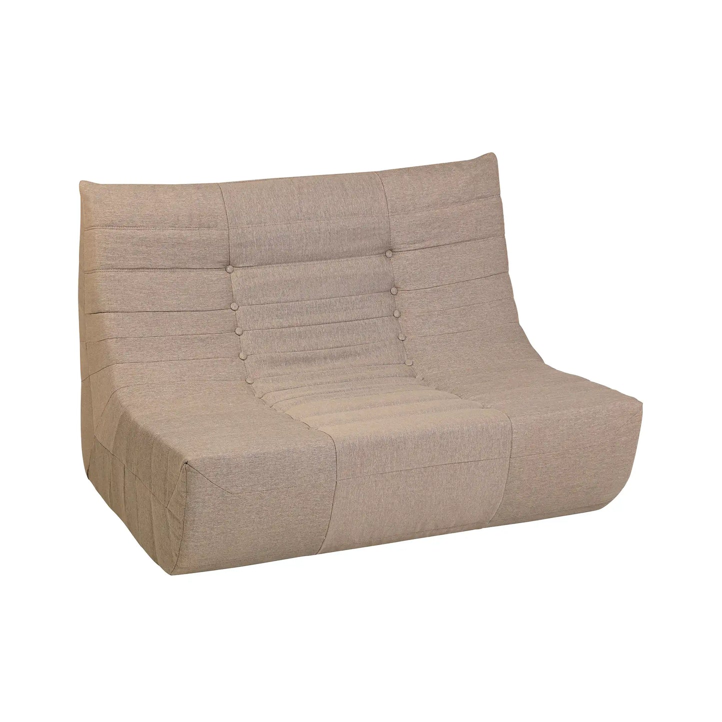 Deko Living 5 Piece Brown Compressed Foam Loveseat Sofa Chairs and Table Set  - CIF50119