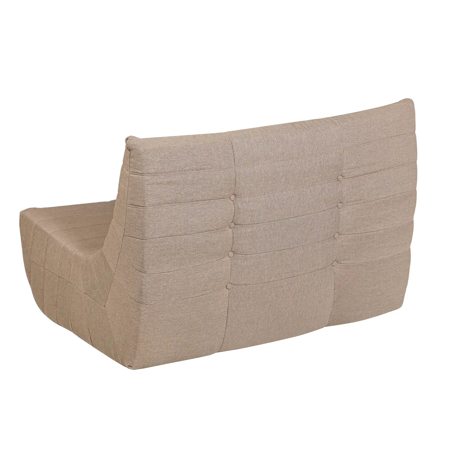 Deko Living 5 Piece Brown Compressed Foam Loveseat Sofa Chairs and Table Set  - CIF50119