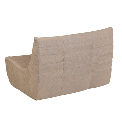 Deko Living 5 Piece Brown Compressed Foam Loveseat Sofa Chairs and Table Set  - CIF50119