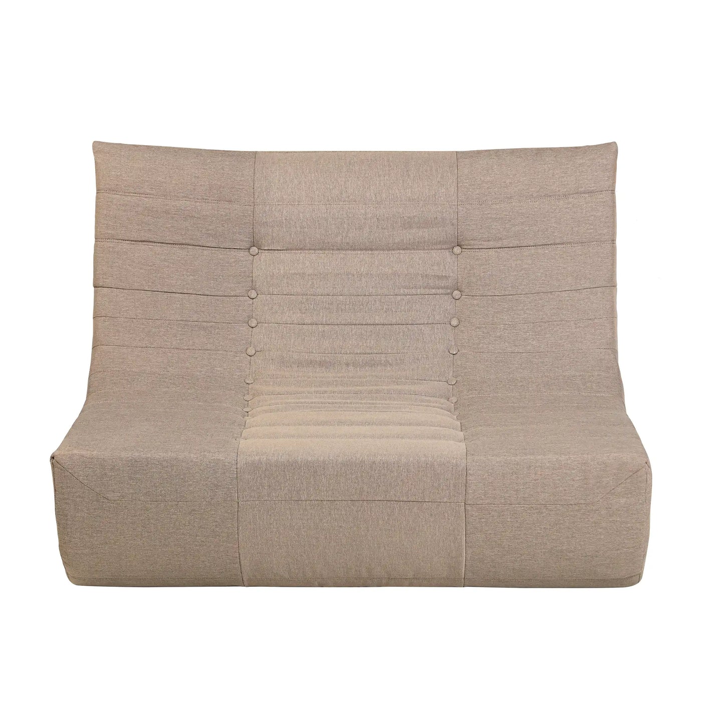 Deko Living 5 Piece Brown Compressed Foam Loveseat Sofa Chairs and Table Set  - CIF50119