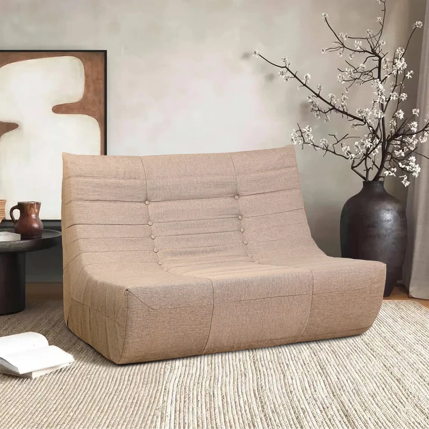Deko Living Brown Compressed Foam Sofa  - CIF50119SOF