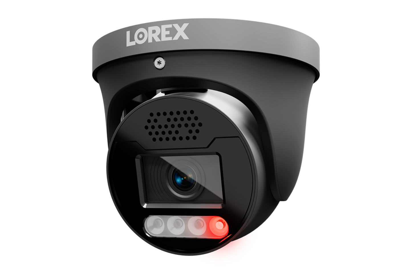 Lorex Connect X5 4K PoE Turret Camera with AI Color Night Vision - White/Black - CNE01P-1TB-AB1