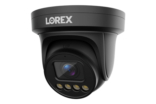 Lorex Connect X3 4K Motorized Varifocal PoE Turret Camera with Active Deterrence - Black/White - CNE01P-2TB-AB1