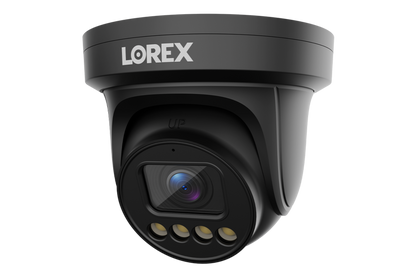 Lorex Connect X3 4K Motorized Varifocal PoE Turret Camera with Active Deterrence - Black/White - CNE01P-2TB-AB1