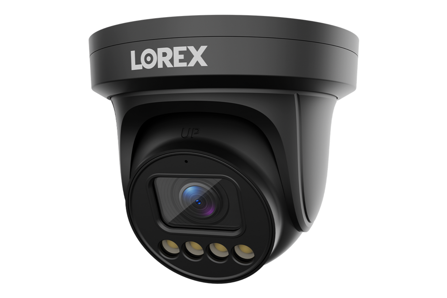 Lorex Connect X3 4K Motorized Varifocal PoE Turret Camera with Active Deterrence - Black/White - CNE01P-2TB-AB1