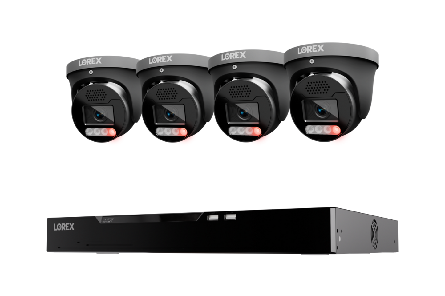 Lorex Connect X Series 4K 16-Channel Wired NVR System with X5 Turret Security Cameras - 4TB - CNX5-TB4-16CH4T