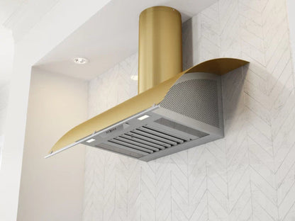 Zephyr COKE42CBGX 42" Okeanito Wall Brushed Gold - COKE42CBGX