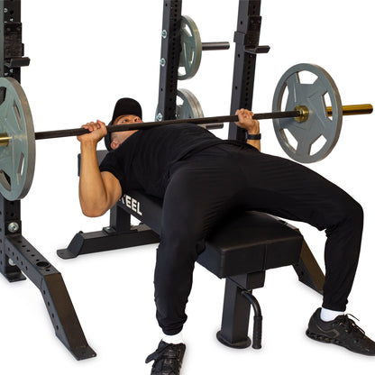 Bells Of Steel Hydra Collegiate Power Rack - Prebuilt (3" x 3", ⅝" Holes) - COLL-HDR-PREBLT