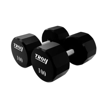 TROY COMMPAC-TSDU100 Urethane Dumbbell Set with Racks