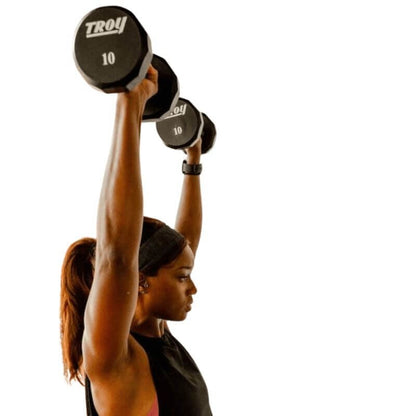 TROY COMMPAC-TSDU100 Urethane Dumbbell Set with Racks