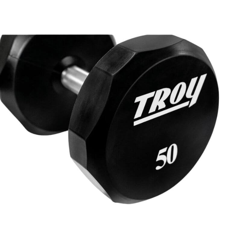 TROY COMMPAC-TSDU100 Urethane Dumbbell Set with Racks