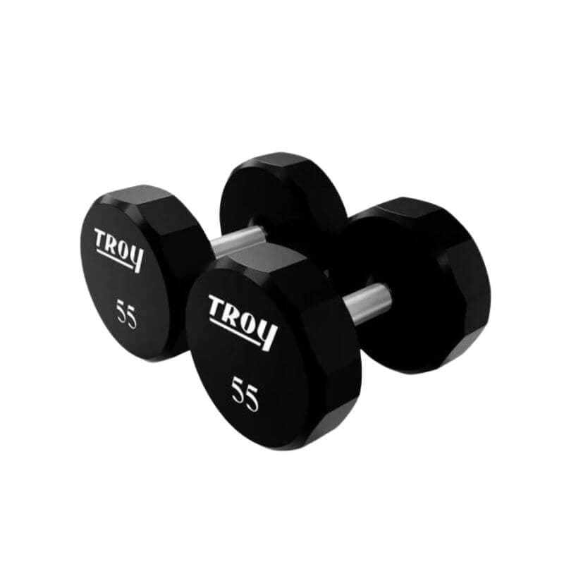 TROY COMMPAC-TSDU100 Urethane Dumbbell Set with Racks