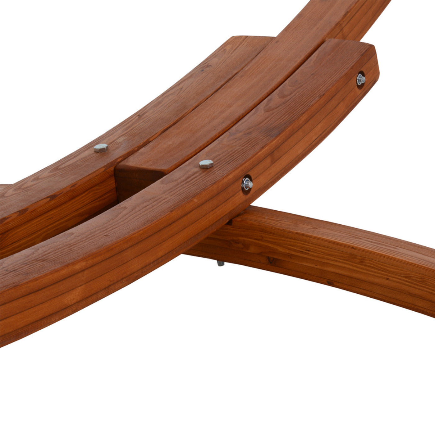 Deko Living Outdoor Cedar Wood Hammock with Black Textilene Fabric  - COP20208BLK