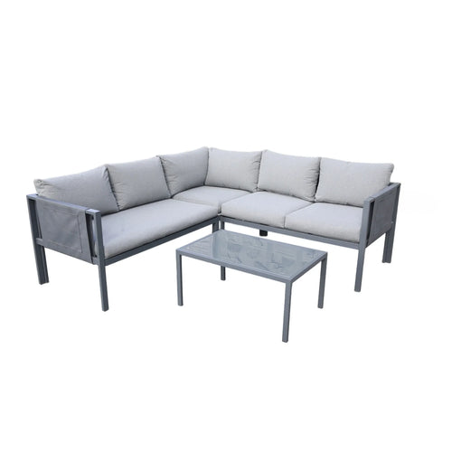 Deko Living 5 Piece Seating Outdoor Gray Sofa and Table Set  - COP30016