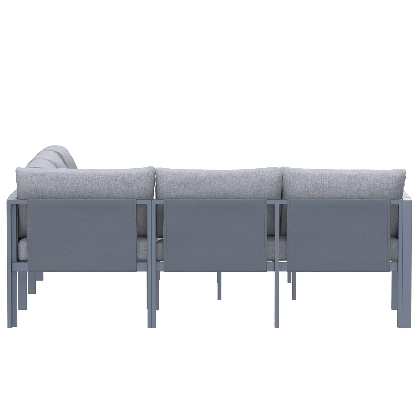 Deko Living 5 Piece Seating Outdoor Gray Sofa and Table Set  - COP30016