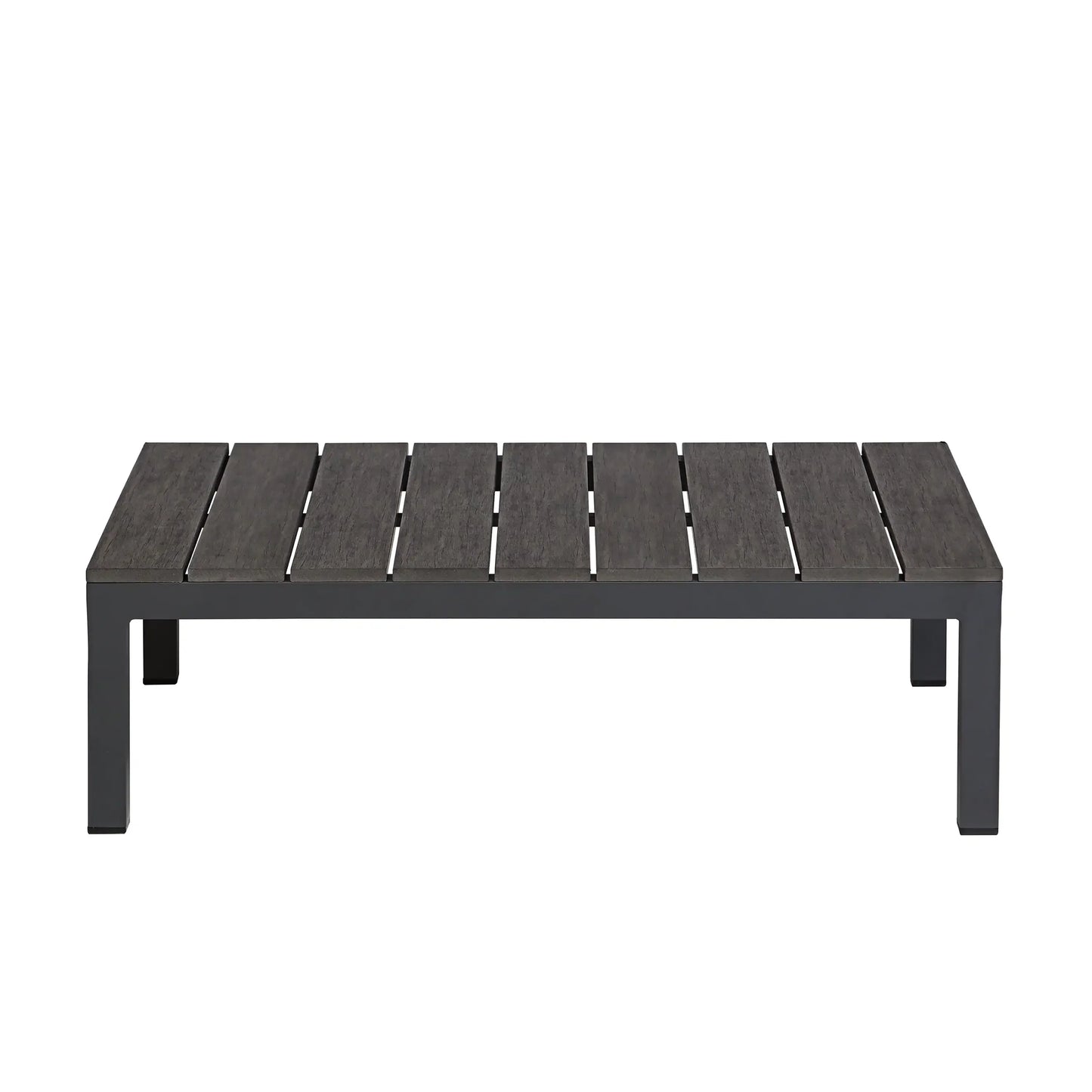 Deko Living 4 Piece Seating Gray Outdoor Compressed Foam Sectional Sofas and Ottoman Set  - COP30017