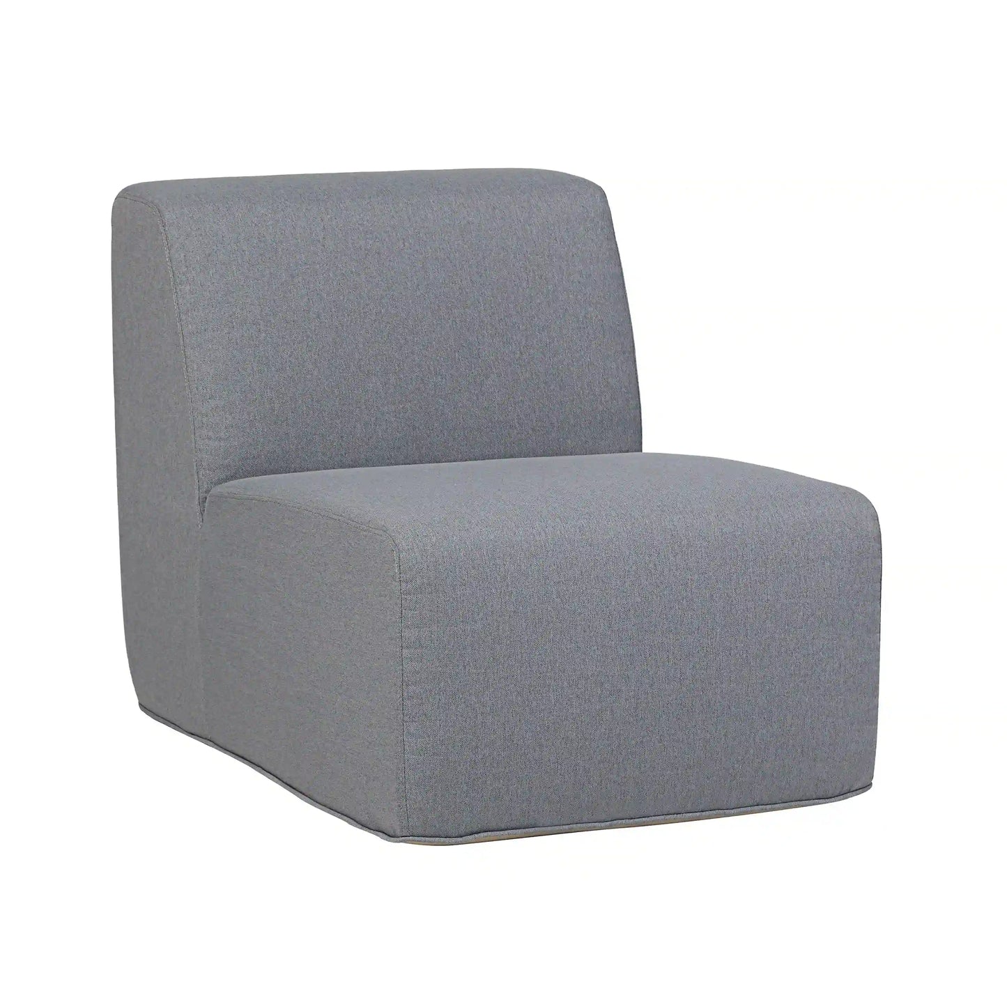Deko Living 4 Piece Seating Gray Outdoor Compressed Foam Sectional Sofas and Ottoman Set  - COP30017