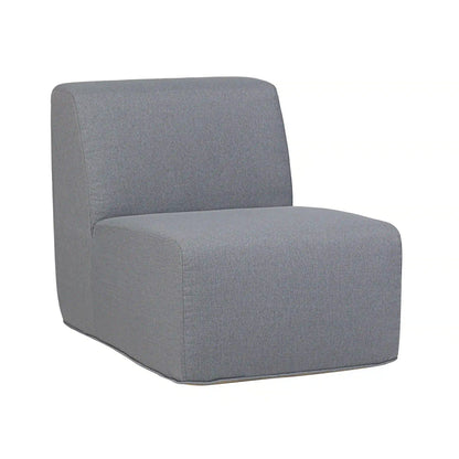 Deko Living 4 Piece Seating Gray Outdoor Compressed Foam Sectional Sofas and Ottoman Set  - COP30017