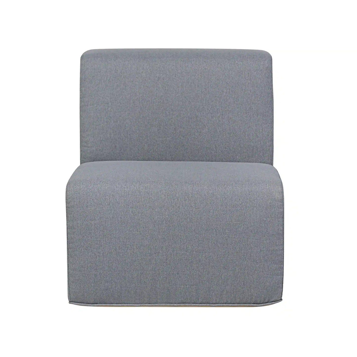 Deko Living 4 Piece Seating Gray Outdoor Compressed Foam Sectional Sofas and Ottoman Set  - COP30017