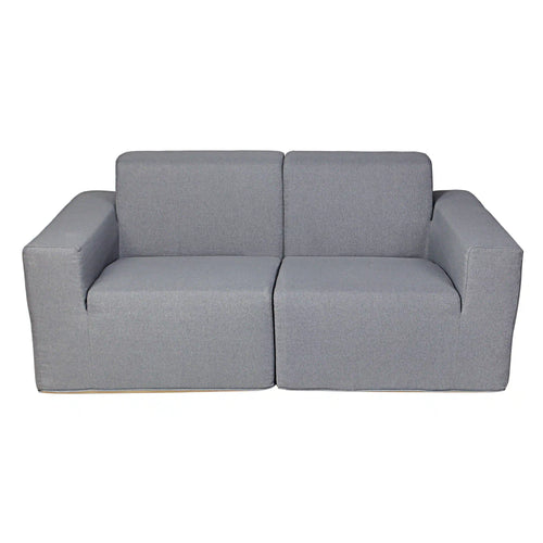Deko Living 2 Piece Seating Gray Outdoor Compressed Foam Sectional Sofas  - COP30017SET