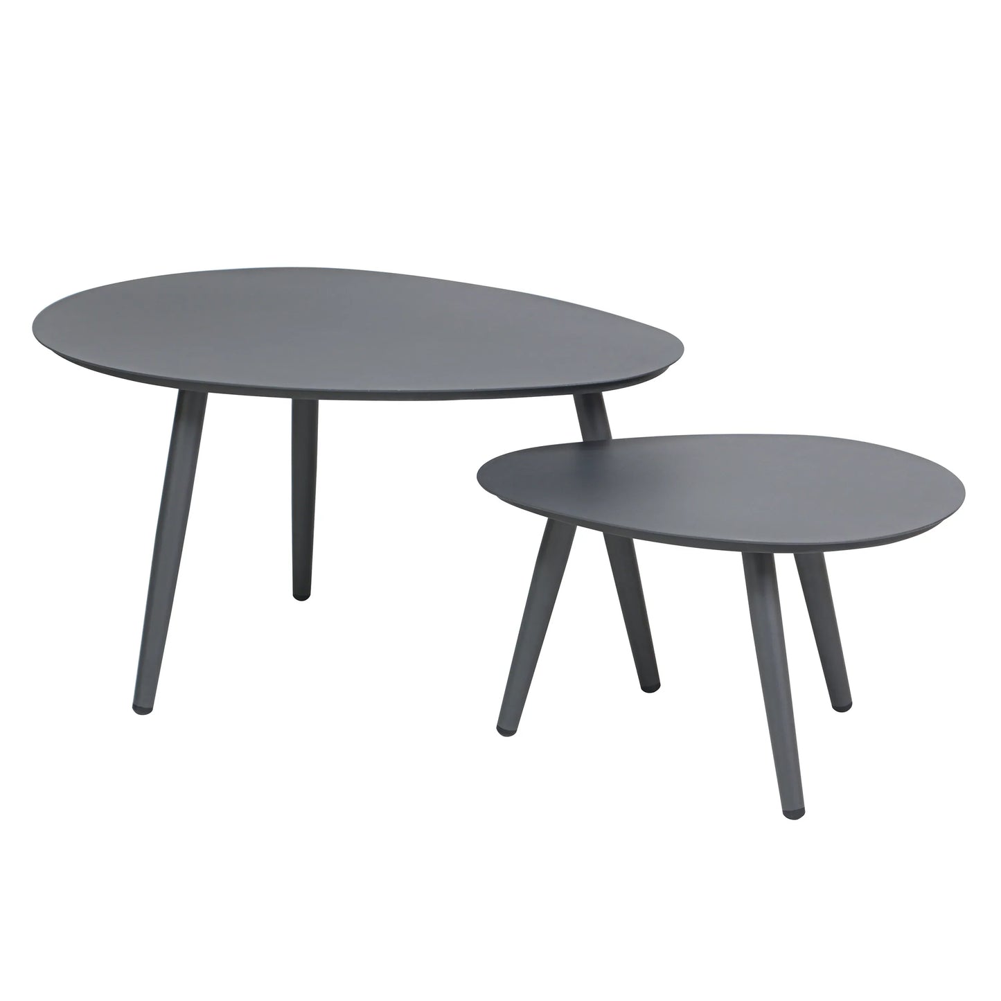 Deko Living 4 Piece Gray Outdoor Compressed Foam Sectional Sofa Lounger and Table Set  - COP30018