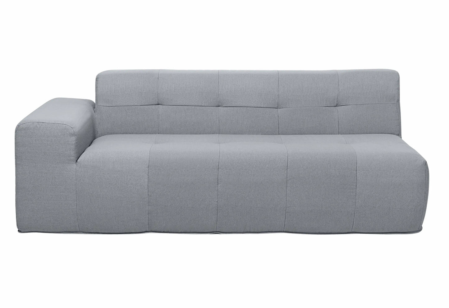 Deko Living 4 Piece Gray Outdoor Compressed Foam Sectional Sofa Lounger and Table Set  - COP30018