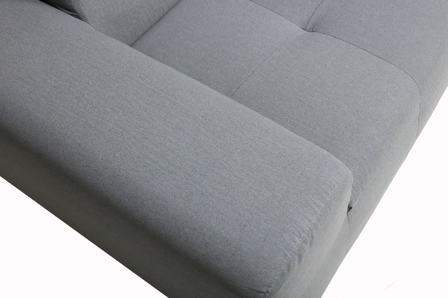 Deko Living 4 Piece Gray Outdoor Compressed Foam Sectional Sofa Lounger and Table Set  - COP30018