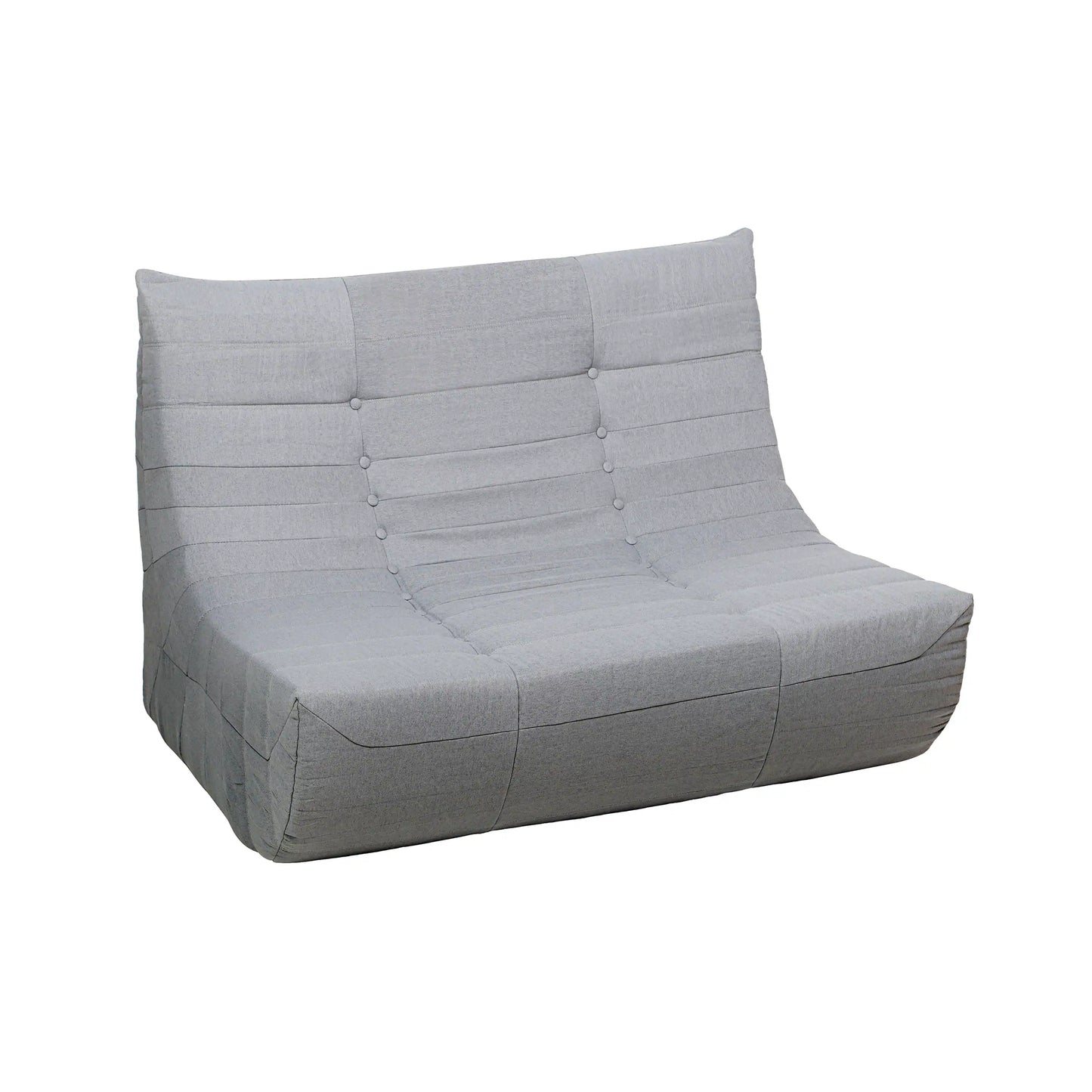 Deko Living 5 Piece Gray Outdoor Compressed Foam Loveseat Sofa Chairs and Table Set  - COP30019