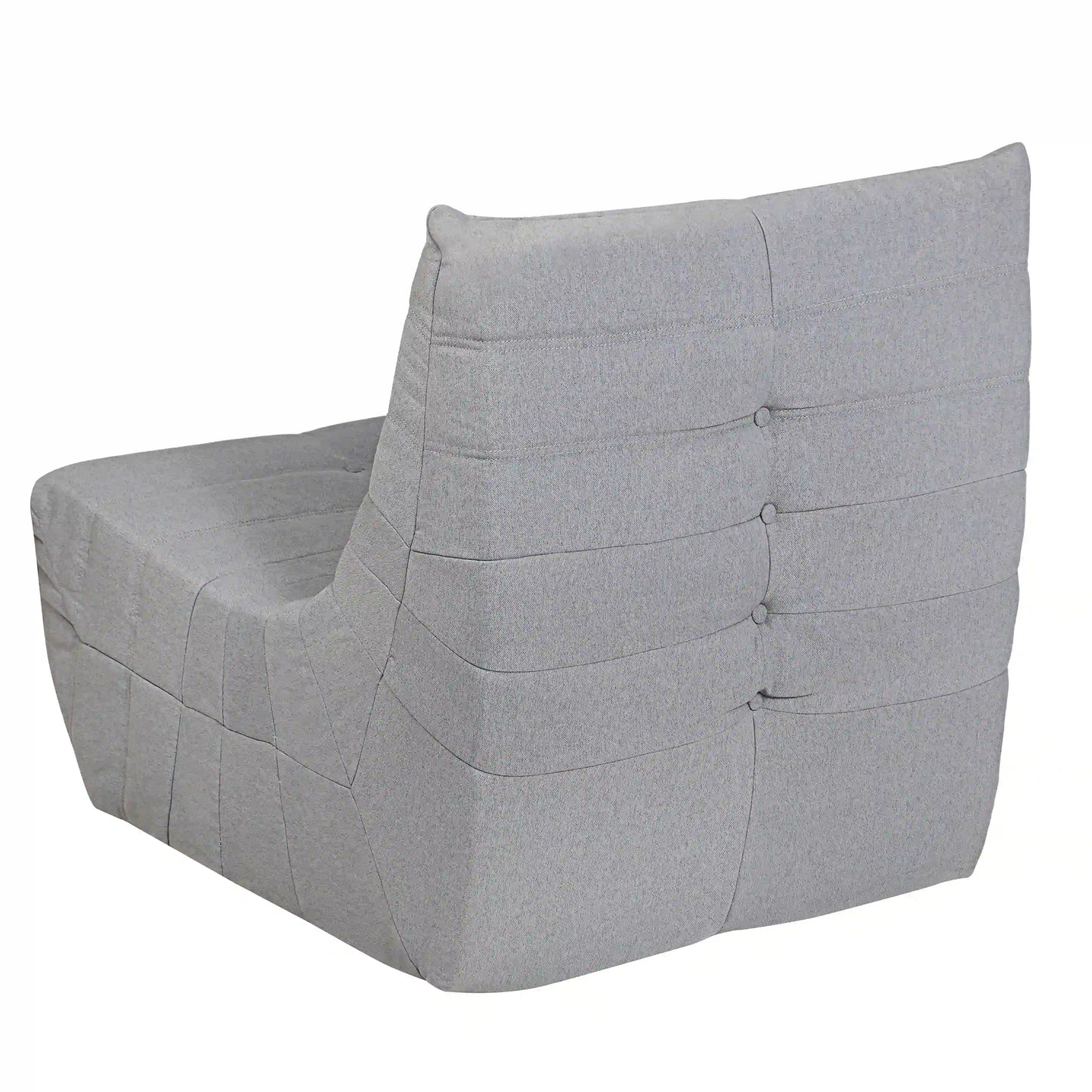 Deko Living 5 Piece Gray Outdoor Compressed Foam Loveseat Sofa Chairs and Table Set  - COP30019