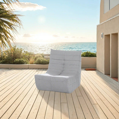 Deko Living 5 Piece Gray Outdoor Compressed Foam Loveseat Sofa Chairs and Table Set  - COP30019