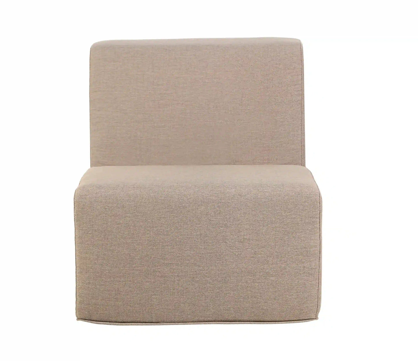Deko Living 4 Piece Seating Brown Outdoor Compressed Foam Sectional Sofas and Ottoman Set  - COP30117