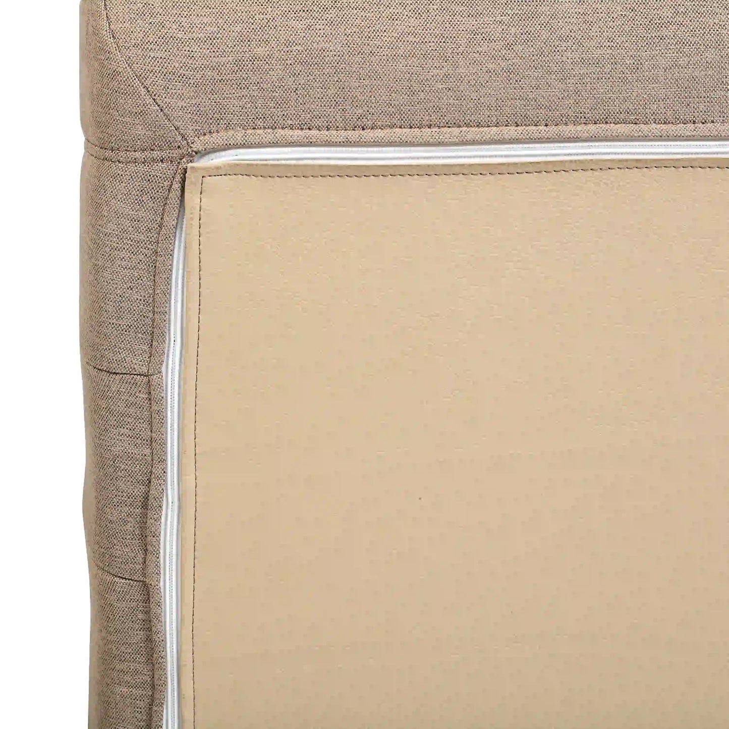 Deko Living 4 Piece Brown Outdoor Compressed Foam Sectional Sofa Lounger and Table Set  - COP30118