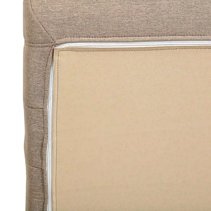 Deko Living 4 Piece Brown Outdoor Compressed Foam Sectional Sofa Lounger and Table Set  - COP30118