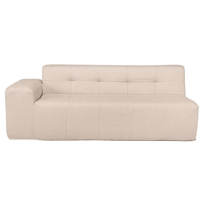 Deko Living 4 Piece Beige Outdoor Compressed Foam Sectional Sofa Lounger and Table Set  - COP30218