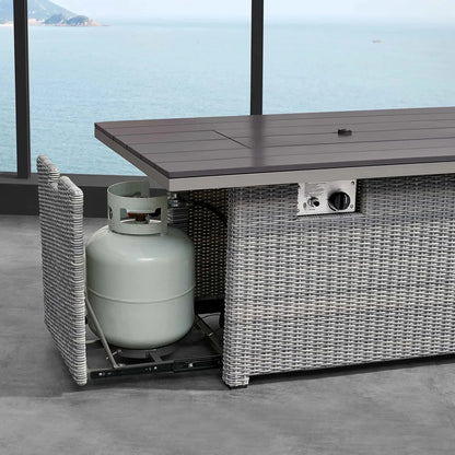 Deko Living Tricarico Outdoor Patio Set & Firepit  - COP30901