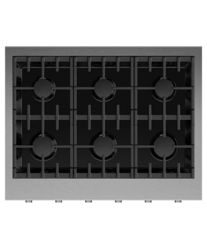Fisher Paykel 36" Series 9 6 Burner Gas Rangetop, Natural Gas Stainless Steel - CPV3366N