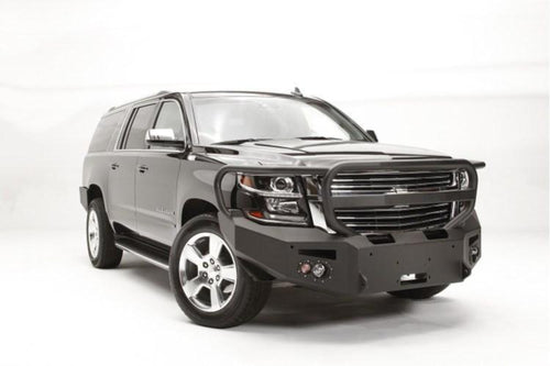 Fab Fours CS15-F3550-1 Chevy Suburban 1500 2015-2020 Premium Front Bumper Sensor Winch Ready with Full Guard