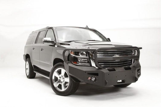 Fab Fours CS15-F3550-1 Chevy Suburban 1500 2015-2020 Premium Front Bumper Sensor Winch Ready with Full Guard