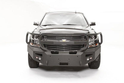 Fab Fours CS15-F3550-1 Chevy Suburban 1500 2015-2020 Premium Front Bumper Sensor Winch Ready with Full Guard