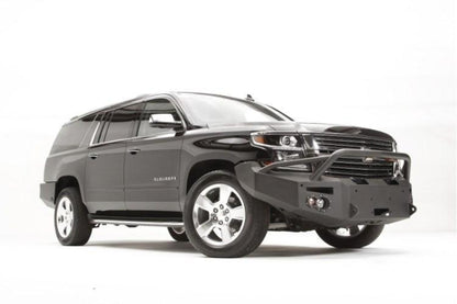 Fab Fours CS15-F3552-1 Chevy Suburban 1500 2015-2020 Premium Front Bumper Sensor Winch Ready with Pre-Runner Guard